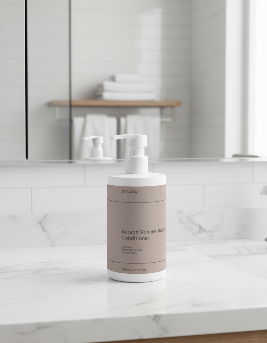 Keratin Volumen-Spülung für mehr Fülle und Glanz