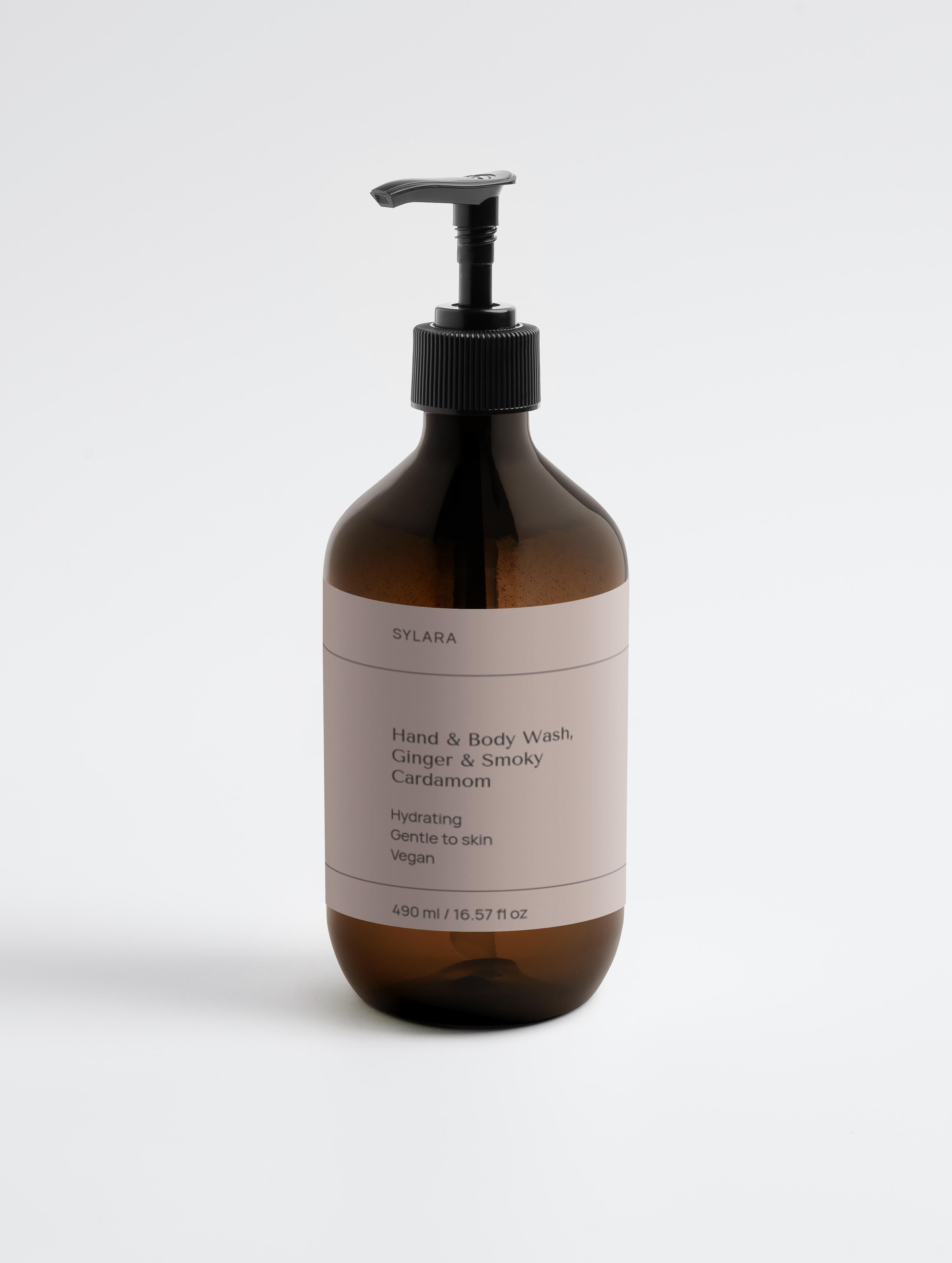 Hand & Body Wash Ginger Cardamom - Nourishing Cleanse with Earthy Aromas